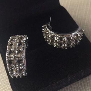 Sparkle whisky Topaz hugging earrings